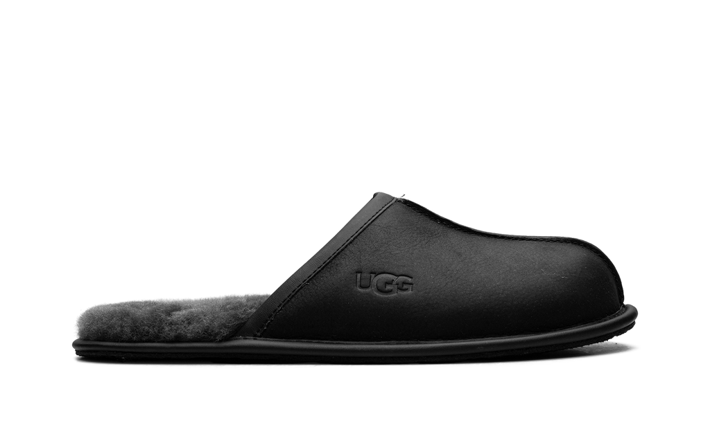 Scuff Leather Slipper "Black" 1108192 BLK