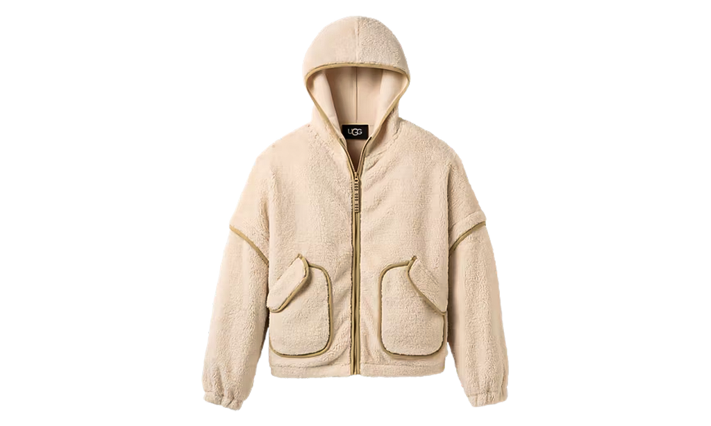 Mariella UGGfluff Zip Hoodie "Cream" 1173191-CRM