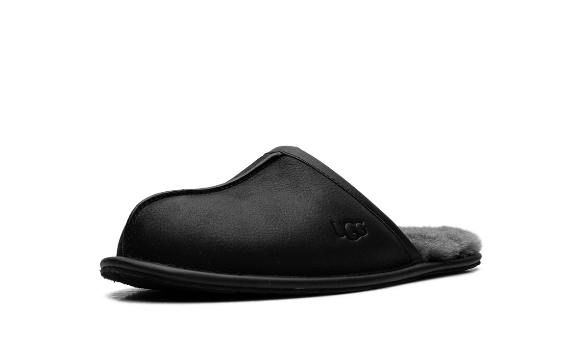 Scuff Leather Slipper "Black" 1108192 BLK