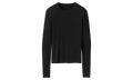 Aidelene Long Sleeve Rib Tee WMNS "Black" 1182412 BLK